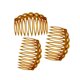 thumbnail image 2 of Soidarity 10x peines laterales para el cabello, peine tenedor de plástico con puntiagudos, herramientas de estilismo de joyería, tocados para Cuidado del cabello Café Ligero Soidarity CE013202-04B, 2 of 6