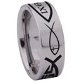 thumbnail image 3 of Ichthys Tungsten Carbide Ring, 3 of 9
