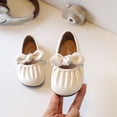 thumbnail image 2 of Viluyesy Girls Ballet Flats Soft Sole Bow Princess Shoes Spring Summer Dress Wedding Party Beige Size 8, 2 of 6