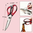 thumbnail image 5 of AGCAN Kitchen Scissors All Purpose, 3 Pack Heavy Duty Kitchen Shears Set, Stainless Steel Seafood Scissors for Chicken, Poultry, Fish, Meat, Vegetables, Bottle opener, Nuts, 5 of 8
