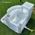 thumbnail image 6 of Relunch 16FT Commercial PVC White Bounce House Castle for Adult Kids Party with Widened Curved Slide & Big Ball Pit 16x14x10.5ft, 6 of 9