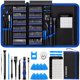 thumbnail image 1 of KIROGILY Juego de Desarmadores de Precisi&oacute;n, 142 en 1 kit de Desarmadores, Herramienta Electr&oacute;nica para lphone, MacBook, Computadora Laptop, PC, Nintendo PS4 Consola, Azul, 1 of 6