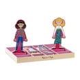 thumbnail image 4 of Melissa & Doug Abby and Emma Deluxe Magnetic Wooden Dress-Up Dolls Play Set (55+ pcs), 4 of 10