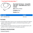 thumbnail image 2 of Rear Brake Pad Sensor - Compatible with 2007 - 2008 BMW 335xi 3.0L 6-Cylinder, 2 of 2