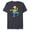 Navy Heather, variant on Homer and Snowball Tangled Holiday - Short Sleeve Blended T-Shirt for Adults – Customized-Purple