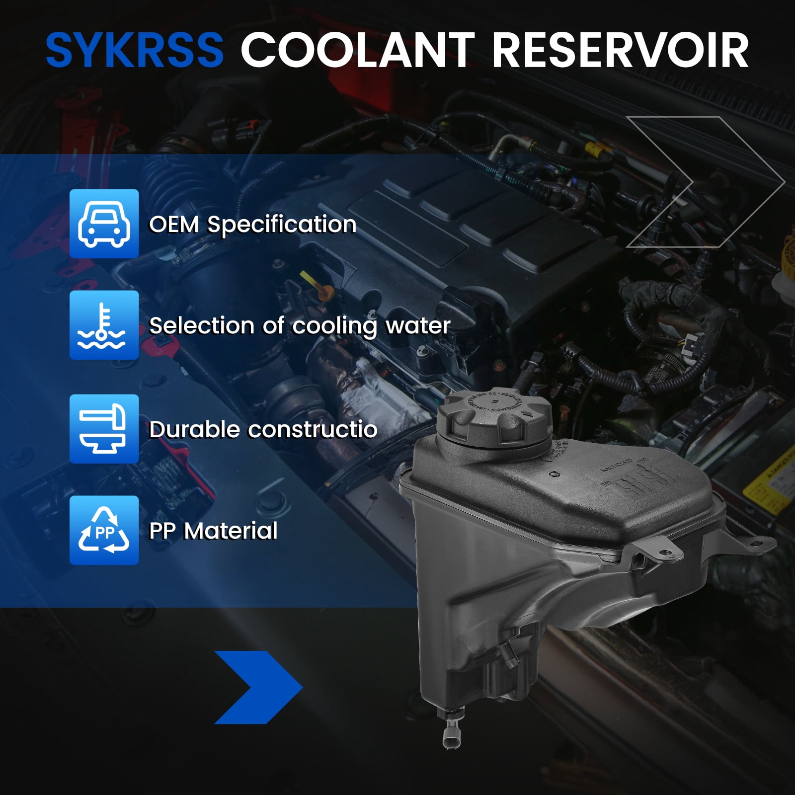 SPEEDWOW Engine Coolant Expansion Reservoir Overflow Tank for BMW 128i 135i 323i 325i 325xi 328i 328xi 330i 330xi 335i 335is 335xi xDrive Z4 X1 1 Series M 2.0L 3.0L l4 l6