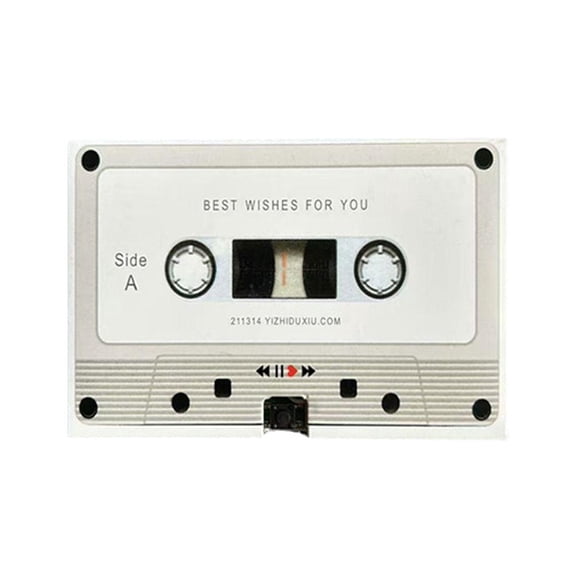 KRONDO Voice Recording Cassette Tape Gift, Customizable Message Recorder with 60-Second Playback, Retro Sound Greeting Card for Couples, Personalized Audio Keepsake