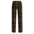 thumbnail image 6 of QATAINLAV Today's Sales Plaid Pajamas Pants for Women Casual Elastic Waist Straight Leg Sweatpants Trendy Snowflake Printed Plus Size Lounge Trousers Multicolor XL, 6 of 8