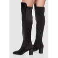 thumbnail image 3 of Women's Over The Knee Almond Toe Block Heel Boots, 3 of 3