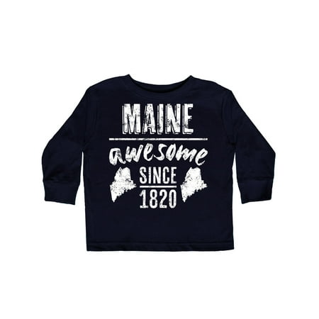 

Inktastic Maine Awesome Since 1820 Gift Toddler Boy or Toddler Girl Long Sleeve T-Shirt