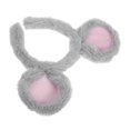 thumbnail image 2 of Mouse Ears Headband: Plush Animal Ear For Boy Girl Birthday Party - Rat Cosplay Costume Headwear For Halloween Carnival Theme Parties, 2 of 3