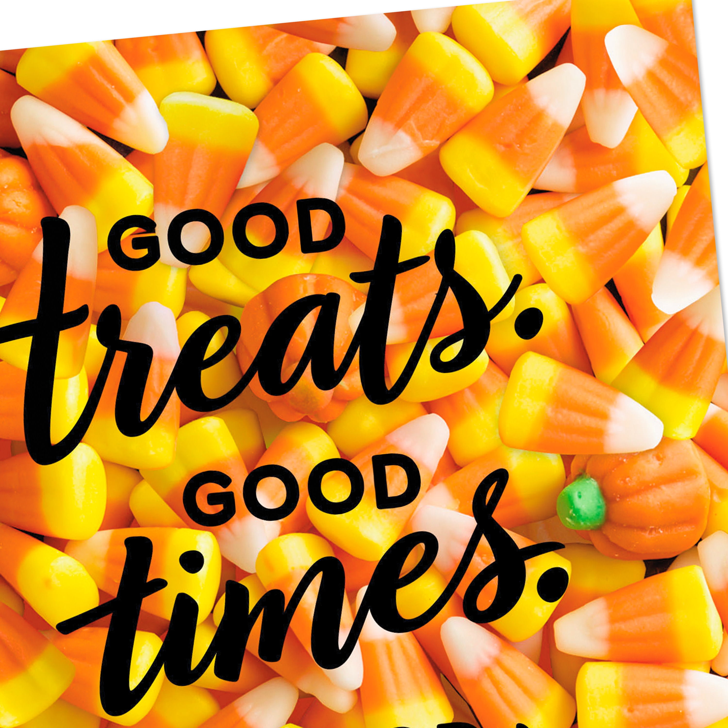Hallmark Halloween Card (Good Treats, Good Times, Good Friends), 1 Count