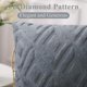 thumbnail image 3 of Soft Faux Fur Throw Pillow Covers 16x16 - Plush Short Wool Velvet Decorative Pillow Covers - Couch Sofa Pillow Covers for Living Room - with 3D Diamon, 3 of 4
