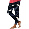 thumbnail image 2 of Yeaiivve Leggings for Women High Waist Halloween Cartoon Bat Star Tights Tummy Control Butt Lift Workout Legging Soft Stretch Yoga Pants Idea Gift for Holiday XL, 2 of 6