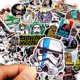 thumbnail image 2 of Pegatinas de dibujos animados de Disney de Star Wars para niños, pegatinas impermeables para monopatín, equipaje, portátil, guitarra, adhesivo de papelería, juguetes, 10/30/50 Uds., 2 of 3