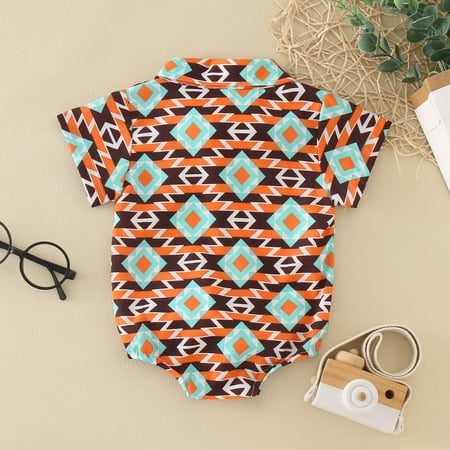 

kpoplk Baby Romper Infant Baby Girl Romper Dress Newborn Sleeveless Summer Clothes Bow-Knot Leopard Dresses Outfits(Orange)