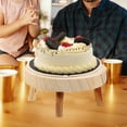 thumbnail image 3 of Miangastore Vintage Wood Cake Stand Cake Stool Cake Display Stool Fruit Display Stool, 3 of 8