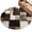 Black Brown, variant on Round Rugs 6Ft, Patchwork Texture Round Area Rug Washable Indoor Throw Carpet, Retro Rustic Blocks Abstract Linen Brown Soft Non Slip Circle Rug for Office Cabinet Home Decor Aesthetic