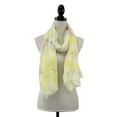 thumbnail image 3 of StylesILove Women Spring Summer Butterfly Floral Print Lightweight Cotton Scarf Wrap (Floral / Yellow), 3 of 7