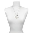 thumbnail image 3 of Delight Jewelry Acrylic Cut Out Butterfly Mirror Silvertone Script Initial Disc - G - Charm Necklace, 20"+3", 3 of 4