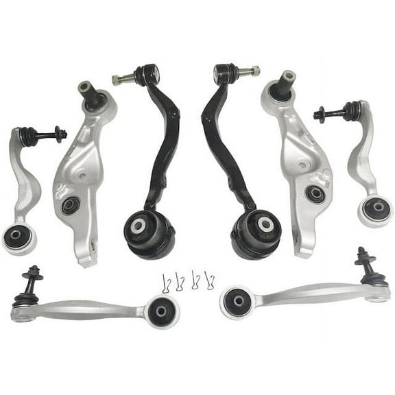 Front Upper and Lower Control Arm Kit - 8 Piece - Compatible with 2007 - 2015 LS460 4.6L V8 4-Door Sedan 2008 2009 2010 2011 2012 2013 2014