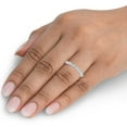 thumbnail image 4 of Pompeii3 3/4Ct Diamond Single Prong Eternity Ring Wedding Stackable Band White Gold, 4 of 4