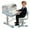Blue #2, variant on Floseru Kids Desk and Chair Set, Height Adjustable Kids Study Table and Chair Set, Children School Desk with Storage Drawer and Book Stand, Ergonomic Child Toddler Deskwith Sitting Posture Corrector