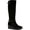 Black, variant on GIANI BERNINI Womens Black 1/2" Platform Padded Buckle Accent Wide Calf Sannaa Round Toe Wedge Zip-Up Leather Boots 8 WC