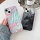 thumbnail image 2 of Pleated Water Ripple Chrome Wave Pattern Soft Compatible with iPhone Case (Water Black,iPhone 14), 2 of 4