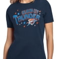 thumbnail image 3 of Women's Starter Navy Oklahoma City Thunder Fireworks T-Shirt, 3 of 3