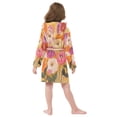 thumbnail image 7 of FORMRS Niños Bathrobe Unisex Hooded Robe Soft Plush Pajamas Sleepwear, Size 4-6T, Abstract Floral, 7 of 7