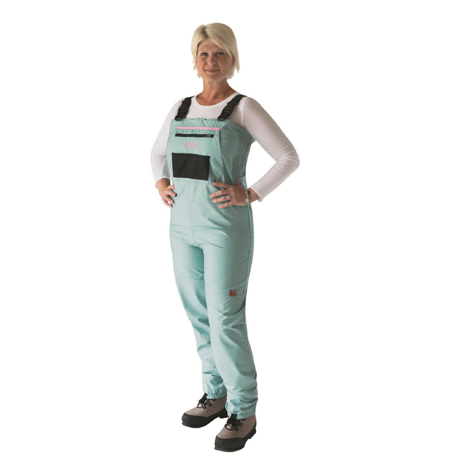 Caddis Womens Attractive 2 Tone Pink and Burgandy Deluxe Breathable Stocking Foot Wader