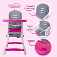 thumbnail image 3 of Silla Periquera para Bebé Prinsel Caddy 2 En 1 Mesa Actividades rosa claro, 3 of 5