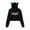 black, variant on ILLIT merch Not cute anymore  Hooded kawaii cat ear drawstring  sweatshirt men/women fashion  pullovers