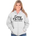 thumbnail image 5 of Sorry I'm Late I Have Kids Funny Mom Zip Hoodie Sweatshirt Women Brisco Brands S, 5 of 6
