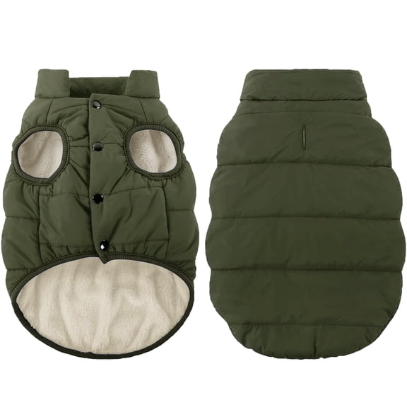 Dog Winter Coat - Waterproof Windproof Dog Jacket, Warm Snowproof Doggie Puffer Vest for Cold Weather, Lightweight Snow Coats for Small Medium Large Dogs(S, Red)