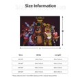 thumbnail image 2 of Lsque Five Nights At Freddy'S Print Flannel Throw Blanket, Ultra-soft Blanket for Bed, Couch, Car, Hypoallergenic Anti-pilling blanket-40"x30", 2 of 8