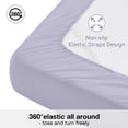 thumbnail image 2 of Viviland Full Size Sheet Set,Cozy Microfiber Full Bed Fitted Sheet with 15" Deep Pocket & Non-Slip Straps, Double Bedding Sheets & Pillowcases, Voilet, 2 of 9