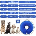 thumbnail image 3 of Collar inflable de cono para perro después de la cirugía, Collar protector suave de recuperación para mascotas, evita que los perros y gatos muerdan y arañen, 3 of 7