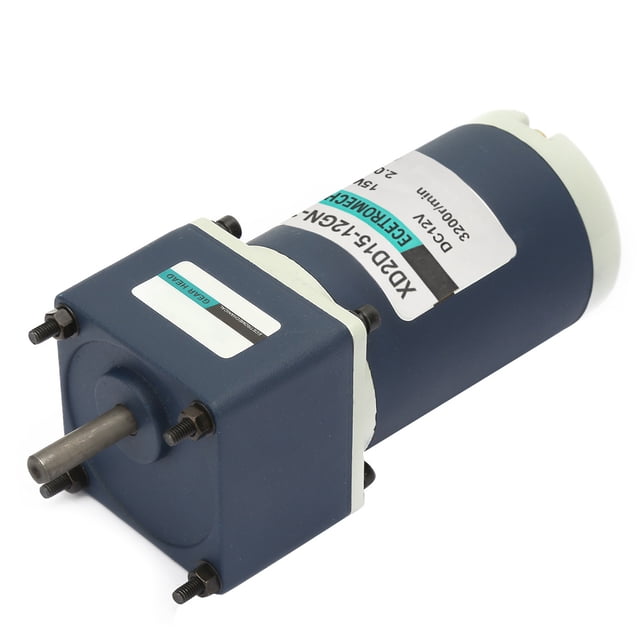 Motor de engranaje reductor, DC 12V 15W Motor de reducción permanente C CCW Motor de engranaje altamente versátil