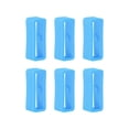 thumbnail image 1 of Unique Bargains 6pack Watch Strap Loop Fastener Rings 18mm Rubber Watch Holder Keeper Light Blue, 1 of 6