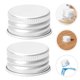 thumbnail image 3 of BRIGHTFUFU 50 Uds. Tapa de tornillo de aluminio, tapas de sellado para botellas, tapas de contenedores, tapas de tornillo de Metal, reemplazos para botellas de leche de vidrio, 3 of 8