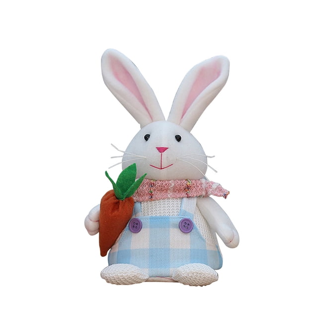 EASTER Decorations Easter Bunny For Home Decor Spring Easter Plush Bunny Ornaments Light For Table Indoor Easter Basket Stuffers Rabbit