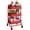 Red, variant on 3-Tier Pink Utility Rolling Cart,Kitchen Storage Carts with Wheels,Pink Metal Rolling Cart for Office,Home,Kitchen,Garden（13.4"x18.1"x31"） Pink