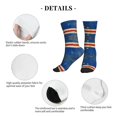 thumbnail image 5 of Athletic Socks Retro Cape Verde Flag Sport Running Calf Socks Crew Socks for Men Women, 5 of 7