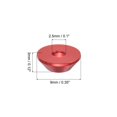 thumbnail image 2 of Uxcell M2.5 Cone Cup Washers, Anodized Aluminum Gaskets for RC/FPV/PC/Drone Accessories, Pack of 50 (Red), 2 of 7