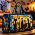 thumbnail image 6 of Hippie Journey Van Quilted Duffel Bag, Boho Bag Vintage Floral Hippie Van Travel Duffle Bag, Boho Travel Weekender Bags, 6 of 7