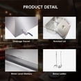 thumbnail image 7 of 3-Pan Commercial Food Warmer,36 Qt  Electric Steam Table with Tempered Glass Cover,Electric Bain Marie with 6" Deep Pans,1500W Countertop Stainless Steel Buffet Bain Marie 86-185°F Temp Control, 7 of 7