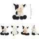 thumbnail image 3 of Peluche de vaca bebé en blanco y negro (2026): 35 cm, suave y adorable, ideal como regalo para niños y amantes de los animales de granja., 3 of 5