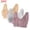 G, variant on Tqyyweavej 3 Pack Daisy Bras for Older Women Front Closure Full Coverage Push Up Bras Lightly Lined Cotton Wireless Bras S-4XL